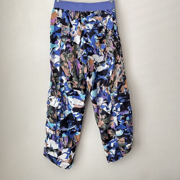 Free People Movement Cargo Pants L Purple Multi Mesmerize Me Cargo - Picture 3 of 12